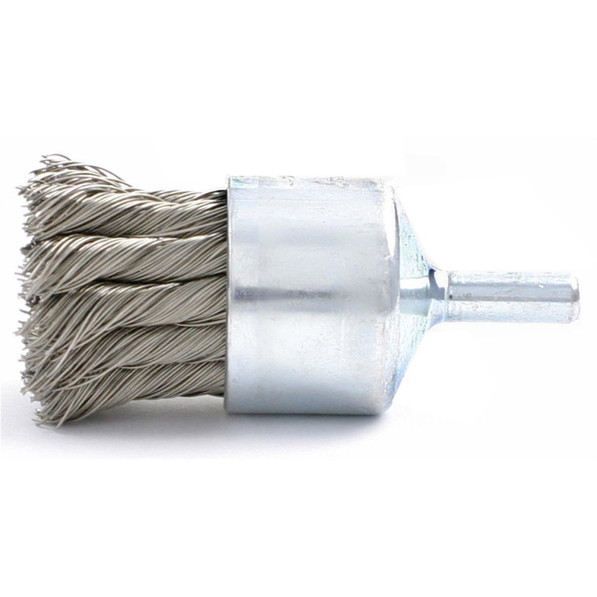 Brush Research Knotted Wire End Brush — .020in., 20,000 RPM, Model# BRMBNH6.020